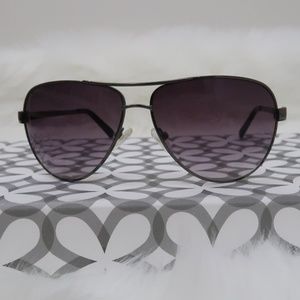 Guess Aviator Sunglasses Unisex Pewter